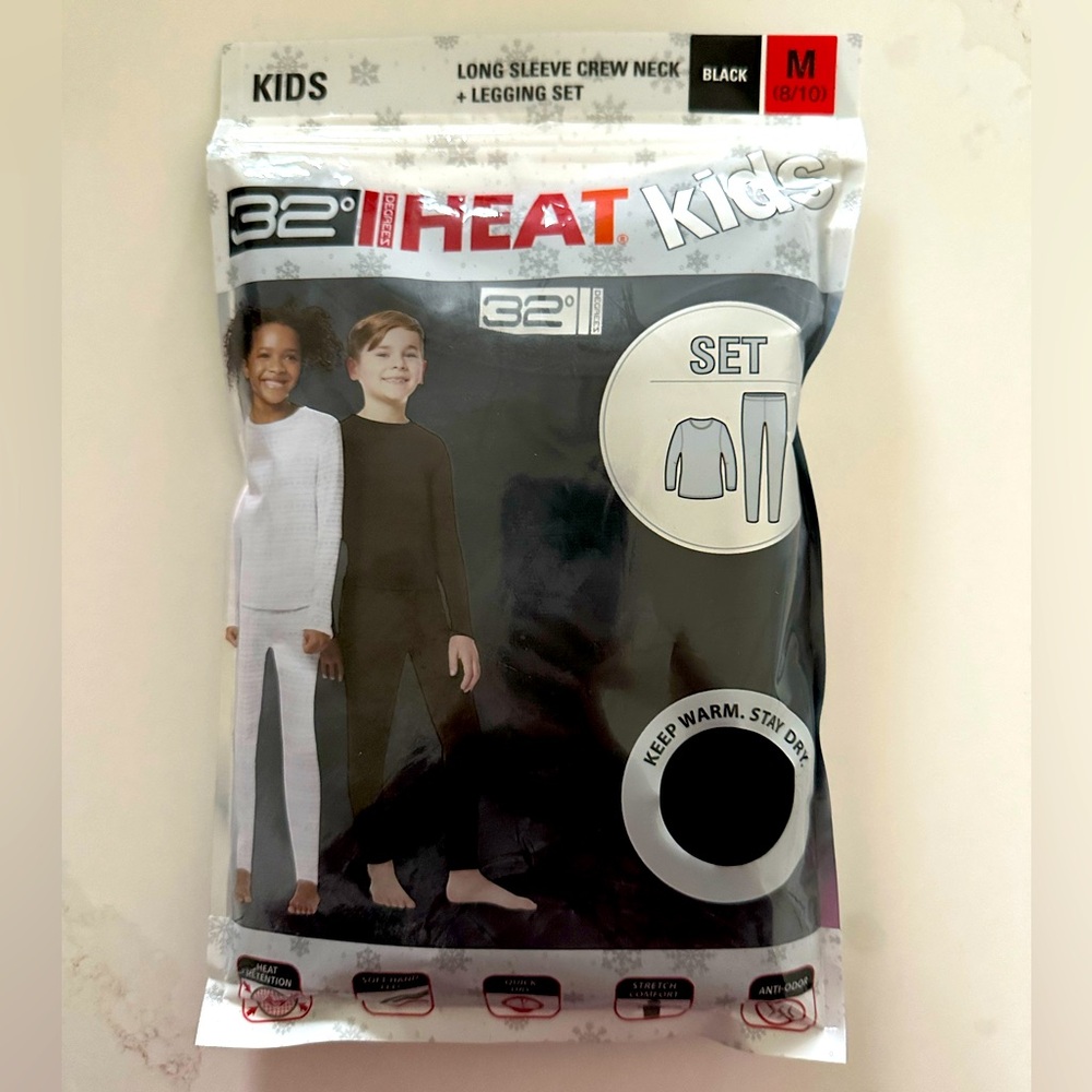 32‎ Degree Heat Kids Base Layer Set Size M
